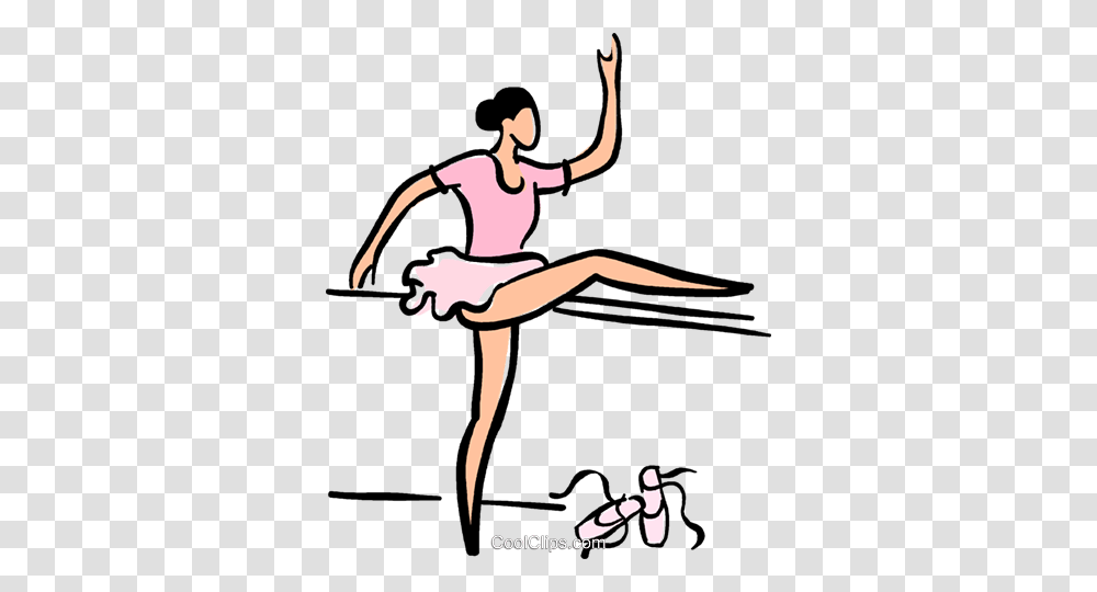 Ballerina Stretching Royalty Free Vector Clip Art Illustration, Dance, Ballet, Leisure Activities, Bird Transparent Png
