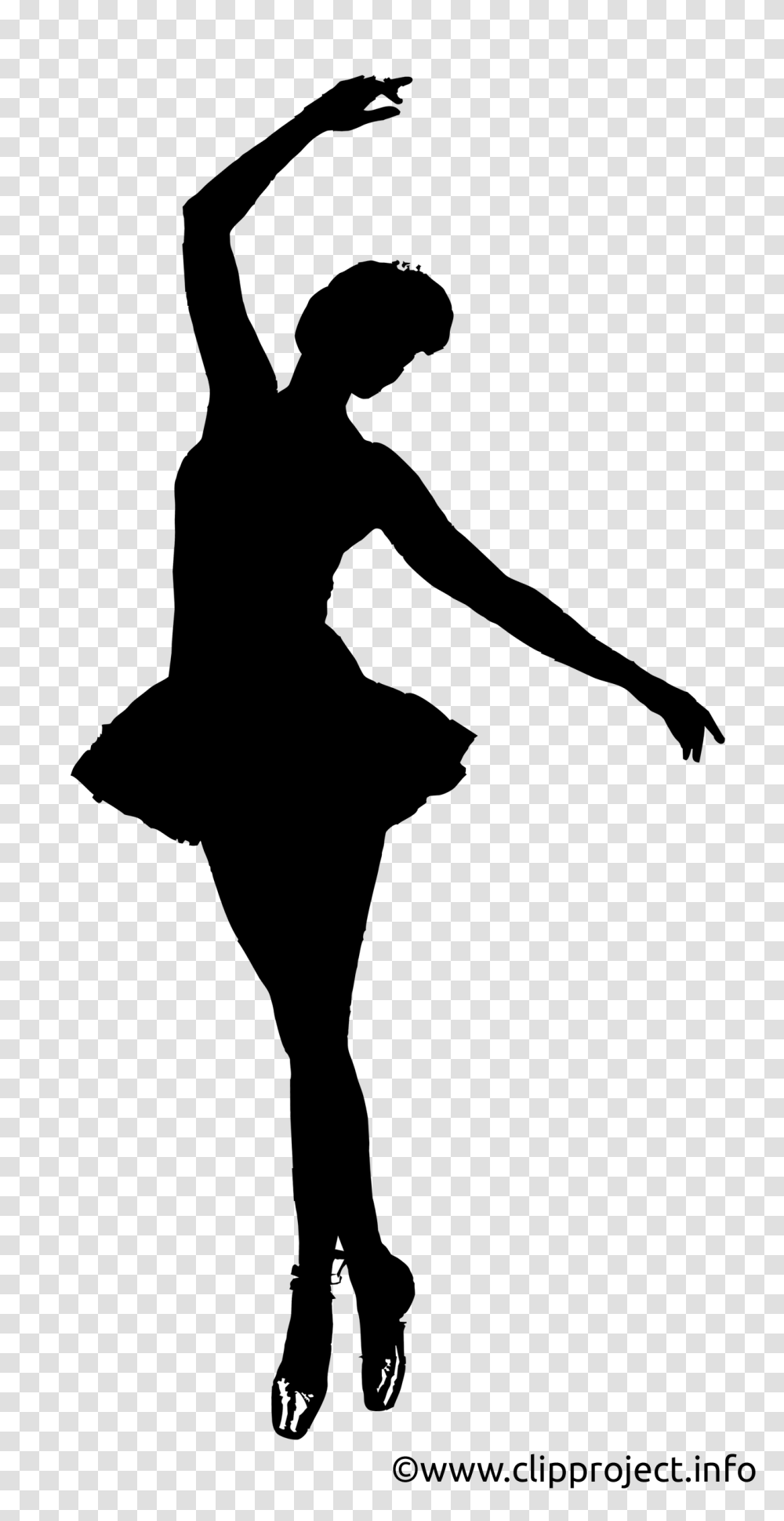 Ballet Clip Art Black And White, Silhouette, Person, Human, Stencil Transparent Png