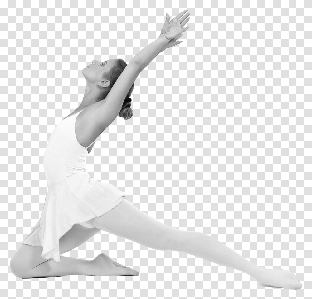 Ballet Dancer Bw Ballet Poses On The Floor, Person, Human, Ballerina, Leisure Activities Transparent Png