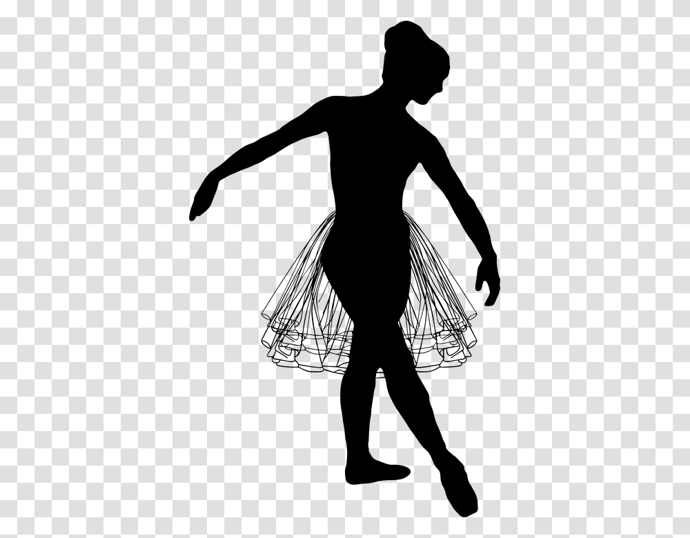 Ballet Dancer Female Ballerina Ballet Silhouette De Bal, Gray, World Of Warcraft Transparent Png