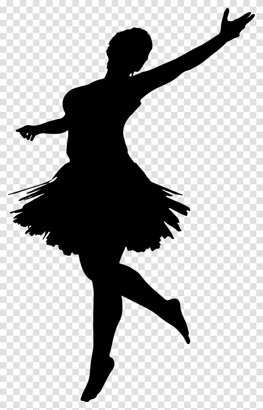 Ballet Dancer Silhouette Dancing Girl Silhouette, Gray, World Of Warcraft Transparent Png