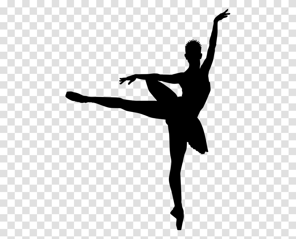 Ballet Dancer Silhouette Little Ballerina, Gray, World Of Warcraft Transparent Png