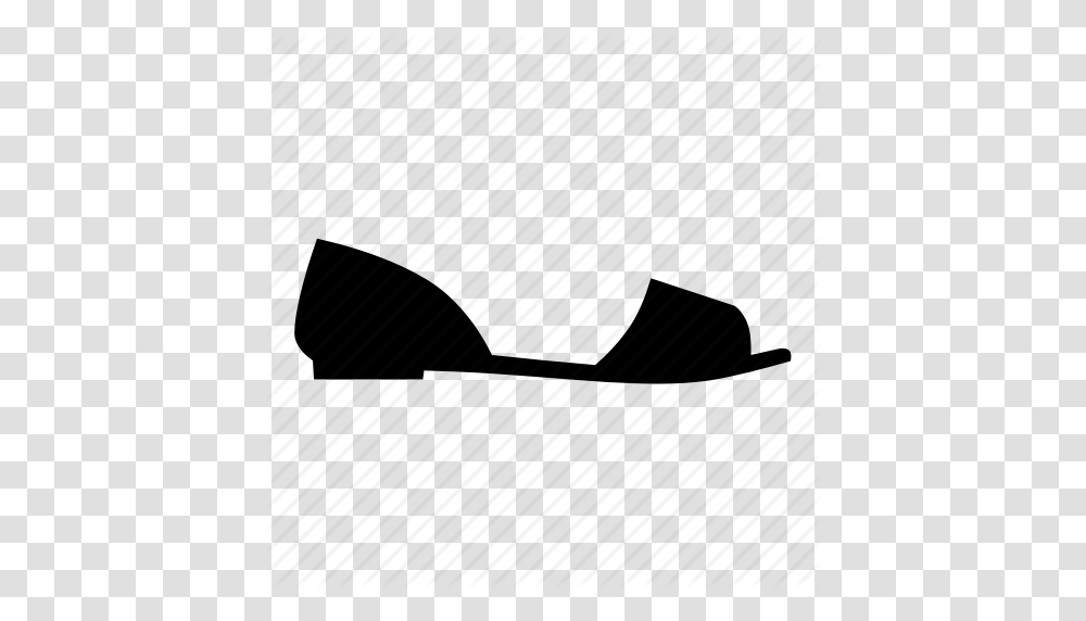 Ballet Flats Footwear Sandals Shoe Shoes Slippers Icon, Light, Gray, Stencil Transparent Png