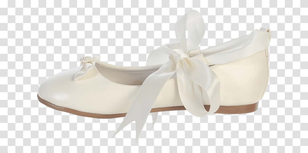 Ballet Flats Ivory Dress Shoes W Satin Ribbon Tie Girls Ballet Flat, Apparel, Footwear Transparent Png