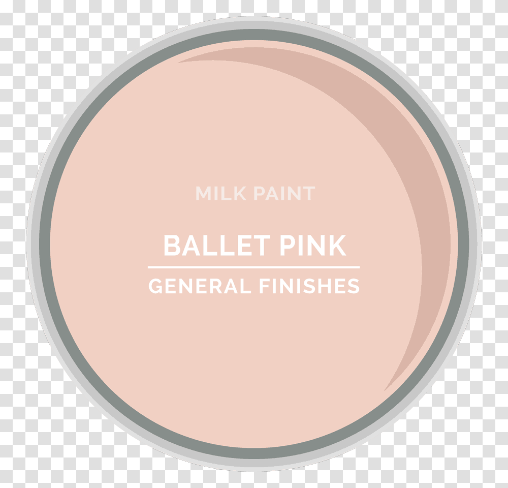 Ballet Pink Milk Paint Color Chip Circle, Face Makeup, Cosmetics, Label Transparent Png