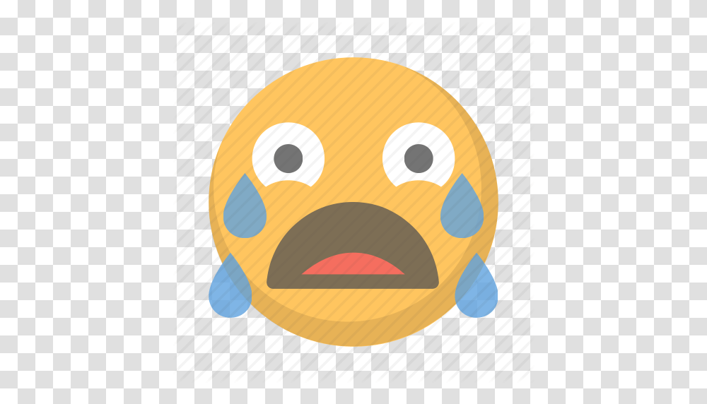 Balling Cry Crying Emoji Eyes Tear Wailing Icon, Face, Toy, Food Transparent Png