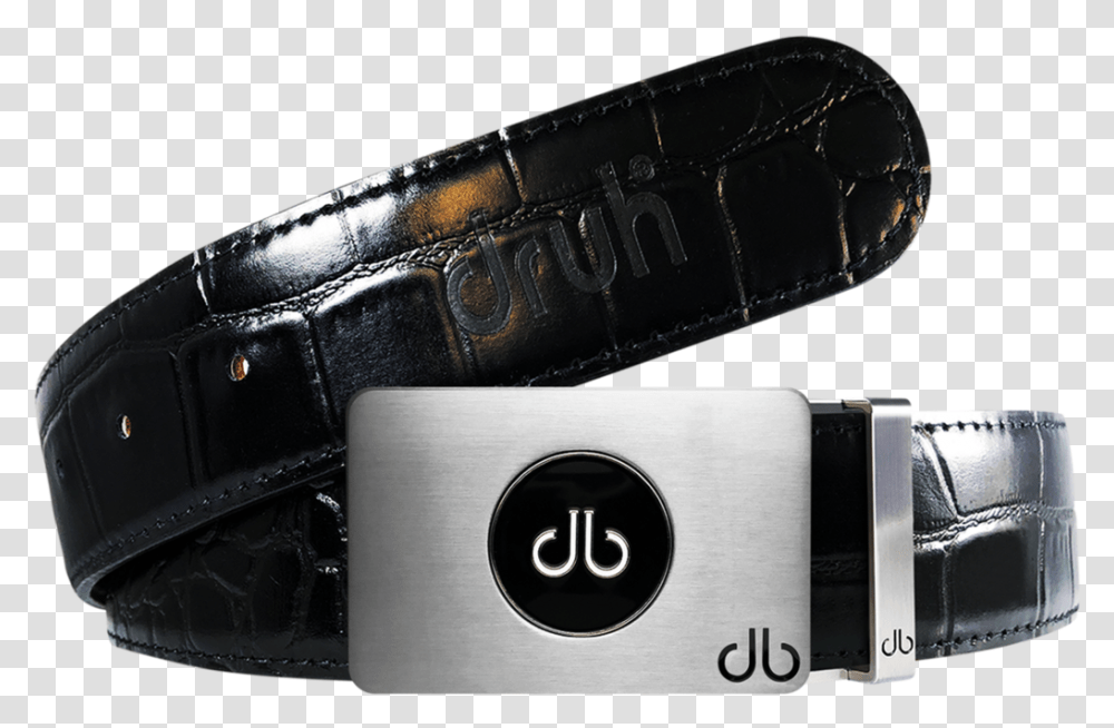 Ballmarker Black Crocodile Leather Texture Belt Db Belt Seller, Accessories, Accessory, Gun, Weapon Transparent Png