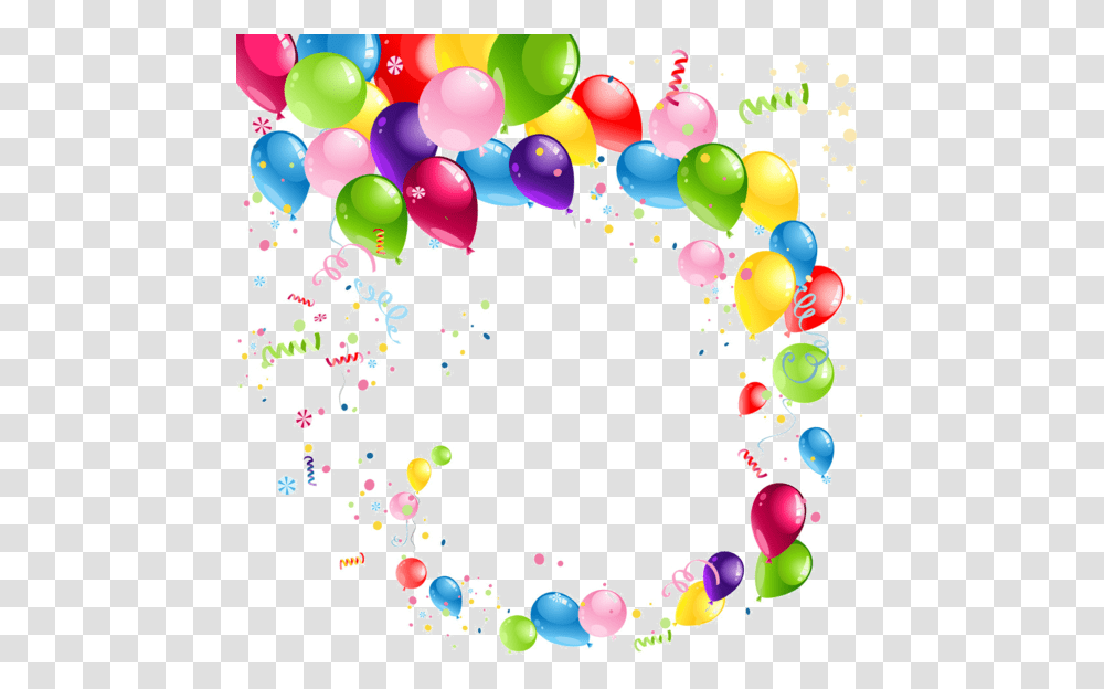 Ballons Tube Happy Birthday Balloons, Graphics, Art, Confetti, Paper Transparent Png