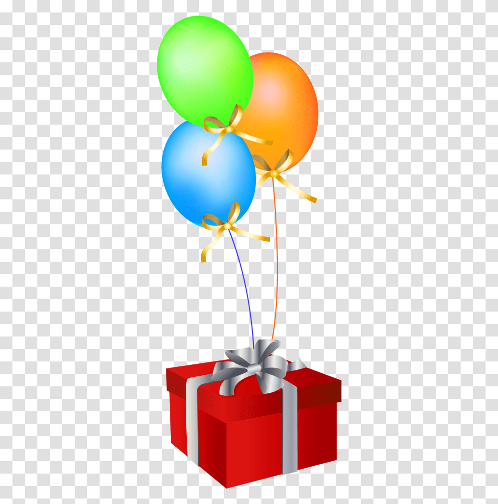Balloon And Gift For Birthday, Rattle, Lamp Transparent Png