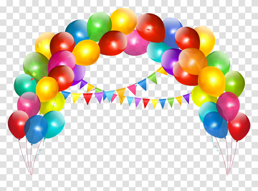 Balloon Arch With Decoration Clipart Gallery Tags Balloons Clip Art, Sphere, Crowd Transparent Png