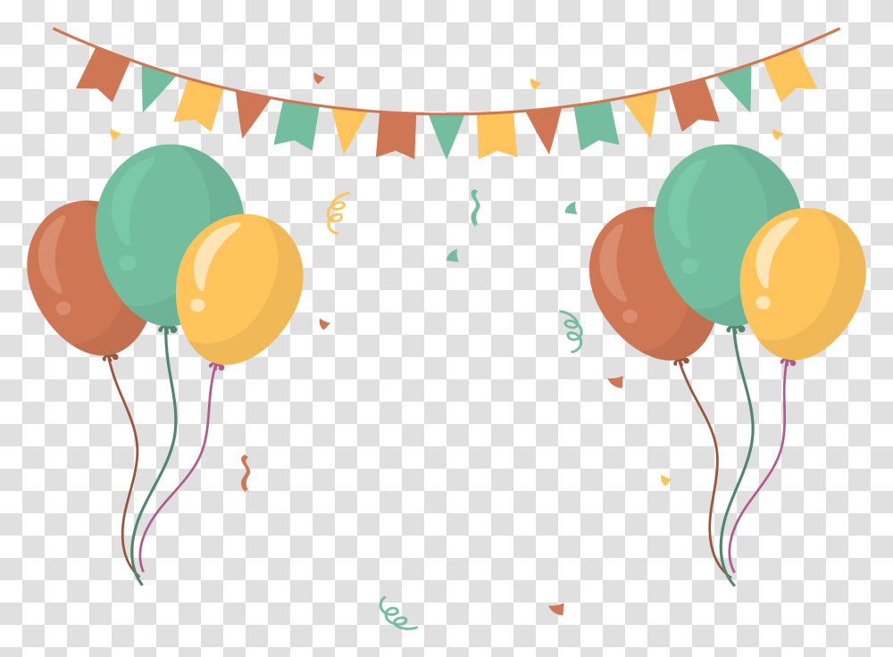 Balloon Banner Image Birthday Balloon Decoration Clipart Transparent Png