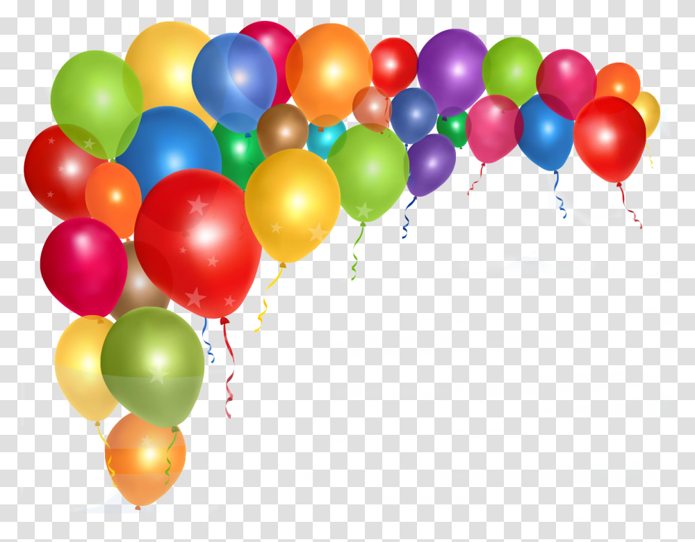 Balloon Birthday Borders And Frames Party Clip Art Transparent Png