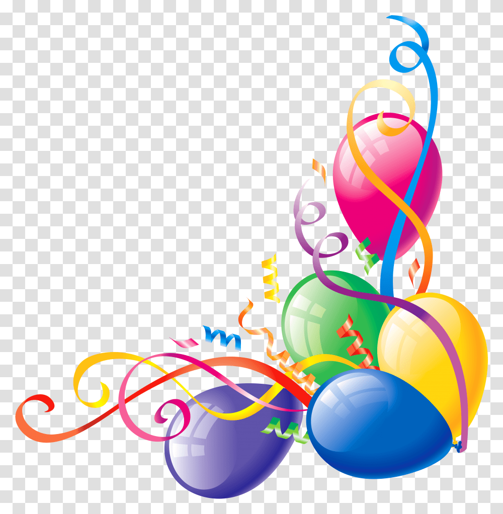 Balloon Border Clipart, Pattern, Ornament, Floral Design Transparent Png