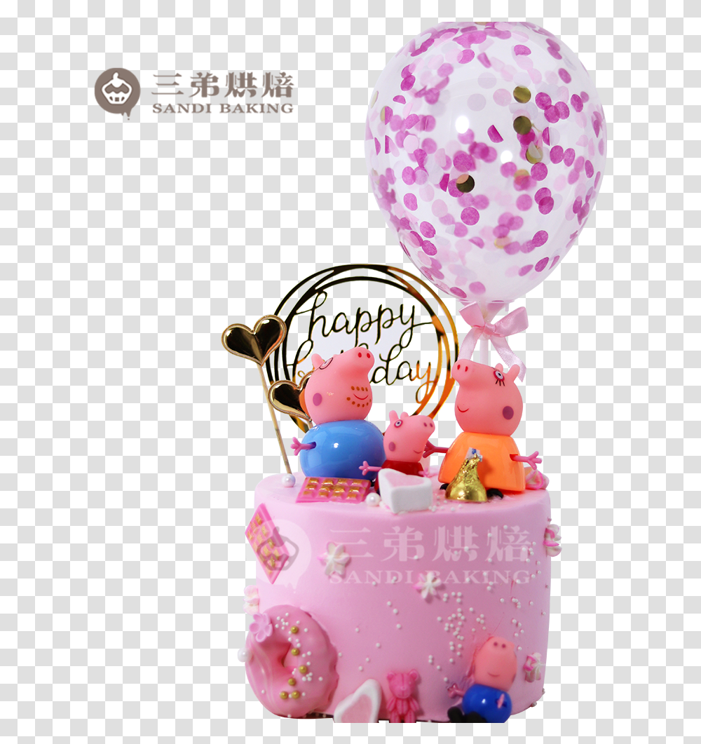 Balloon, Cake, Dessert, Food, Birthday Cake Transparent Png