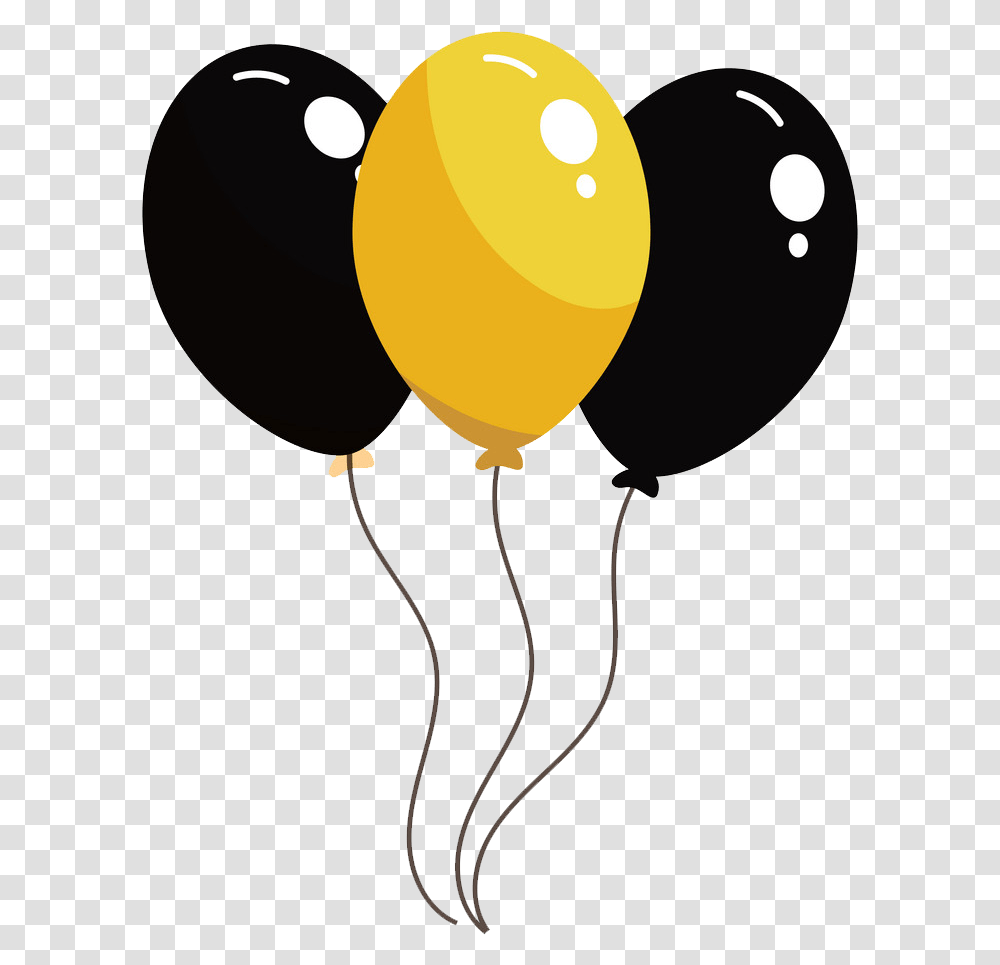 Balloon Clipart Clipartworld Yellow And Black Balloon Transparent Png