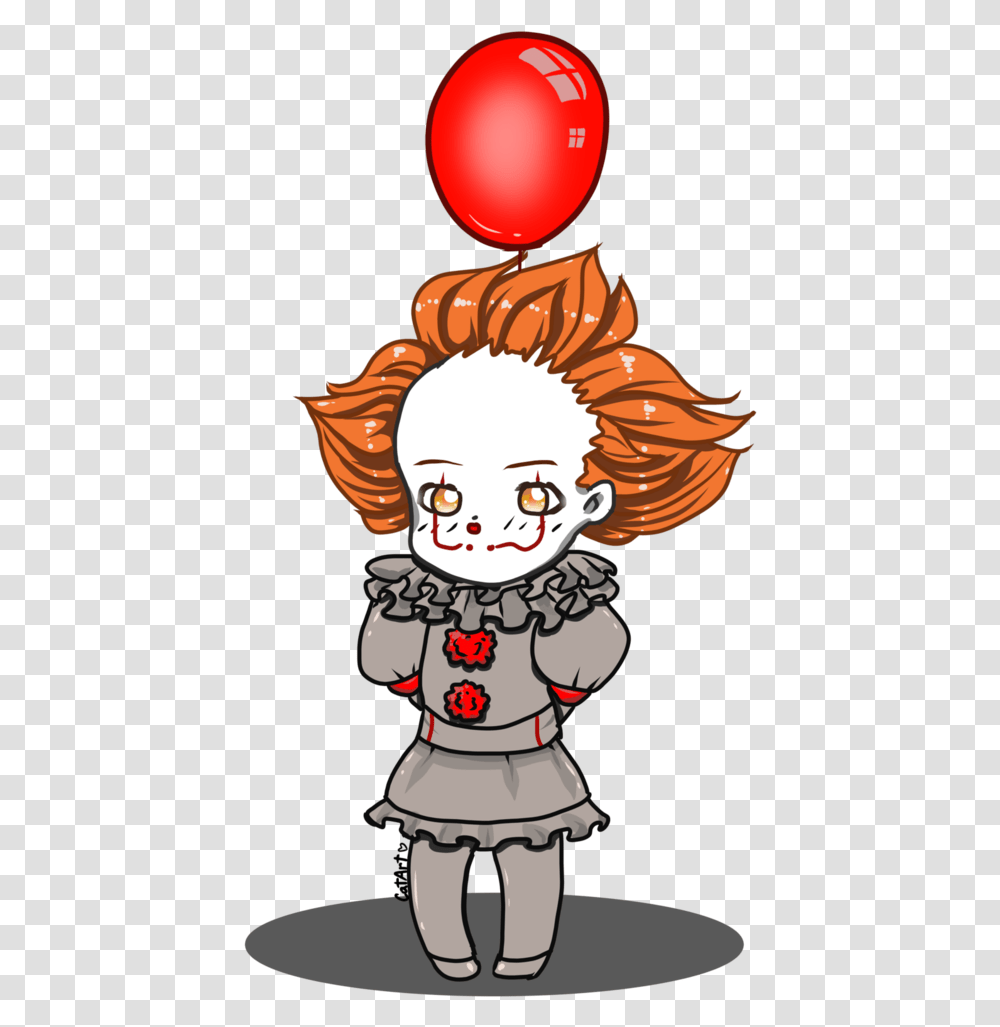 Balloon Clipart Pennywise Pennywise Chibi, Face, Outdoors, Drawing Transparent Png