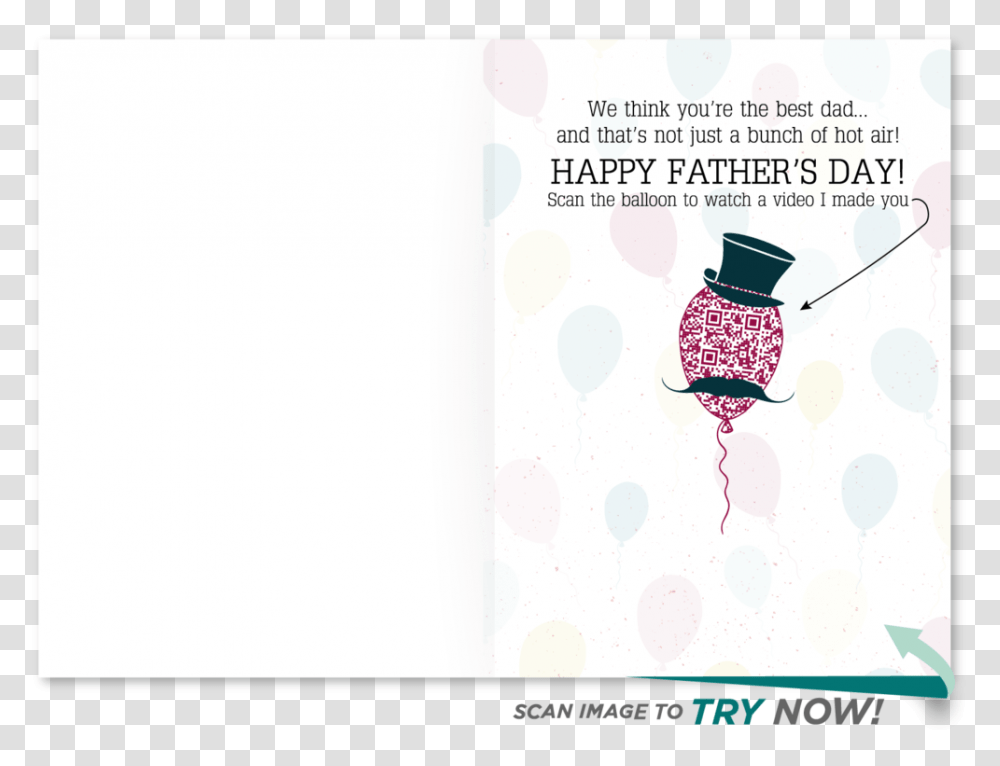 Balloon Father's Day Card Graphic Design, Poster, Advertisement, Flyer, Paper Transparent Png