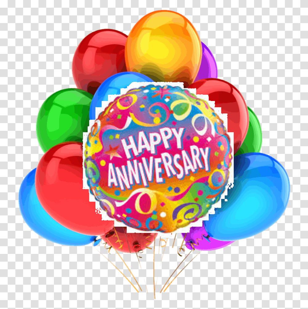 Balloon Happy Anniversary Happy Anniversary Balloon Bouquet, Birthday Cake, Dessert Transparent Png