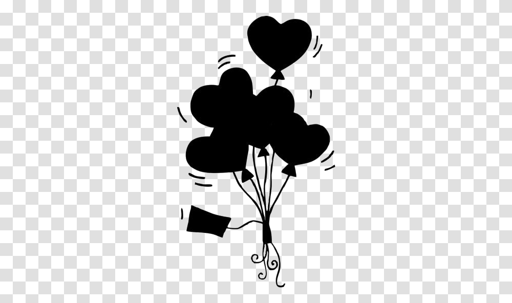 Balloon Images Illustration, Silhouette, Stencil Transparent Png
