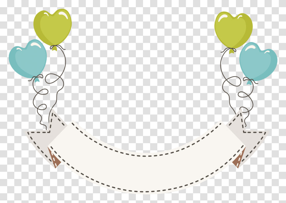 Balloon Material Holiday Banner Ribbon Heart, Horn, Brass Section, Musical Instrument, Alphabet Transparent Png