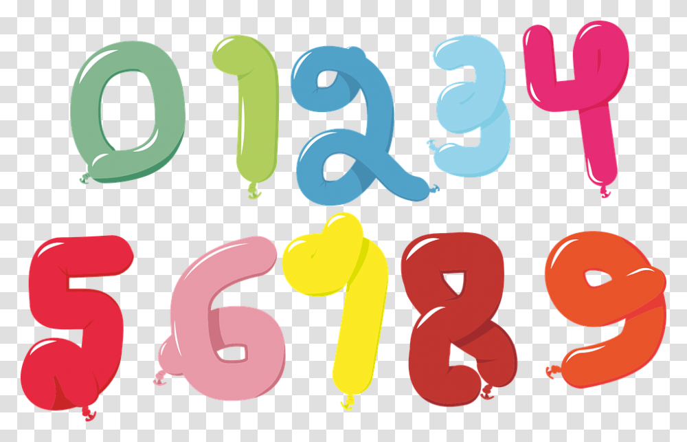Balloon Numbers 1 2 3 4 5 6 7 8 9 0 Party Numbers 1 2 3 4 5, Alphabet Transparent Png