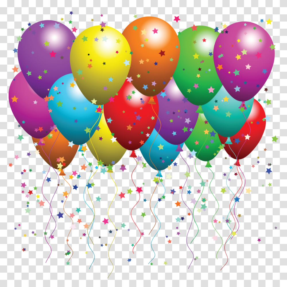 Balloon, Paper, Confetti Transparent Png