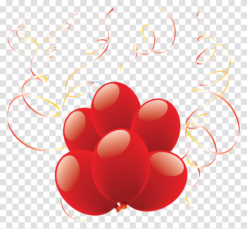 Balloon Red Group, Floral Design, Pattern Transparent Png