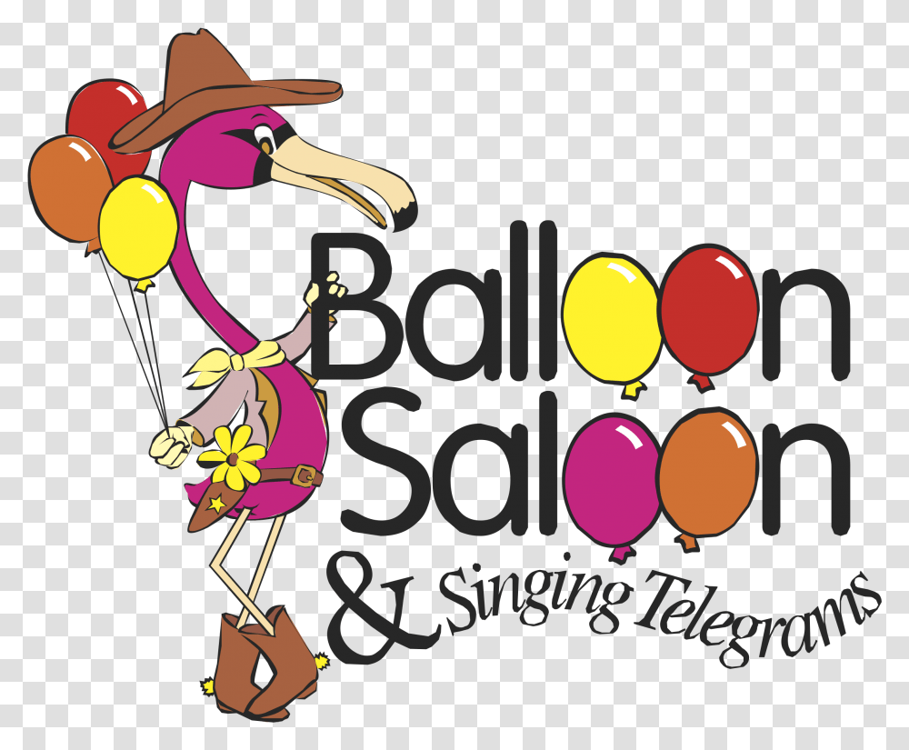 Balloon Saloon Amp Singing Telegrams Logo Balloon, Light Transparent Png