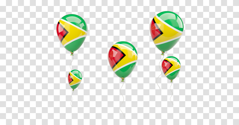 Balloon Shape Flag Of Guyana Guyanese Flag2 Balloon, Hot Air Balloon, Aircraft, Vehicle, Transportation Transparent Png