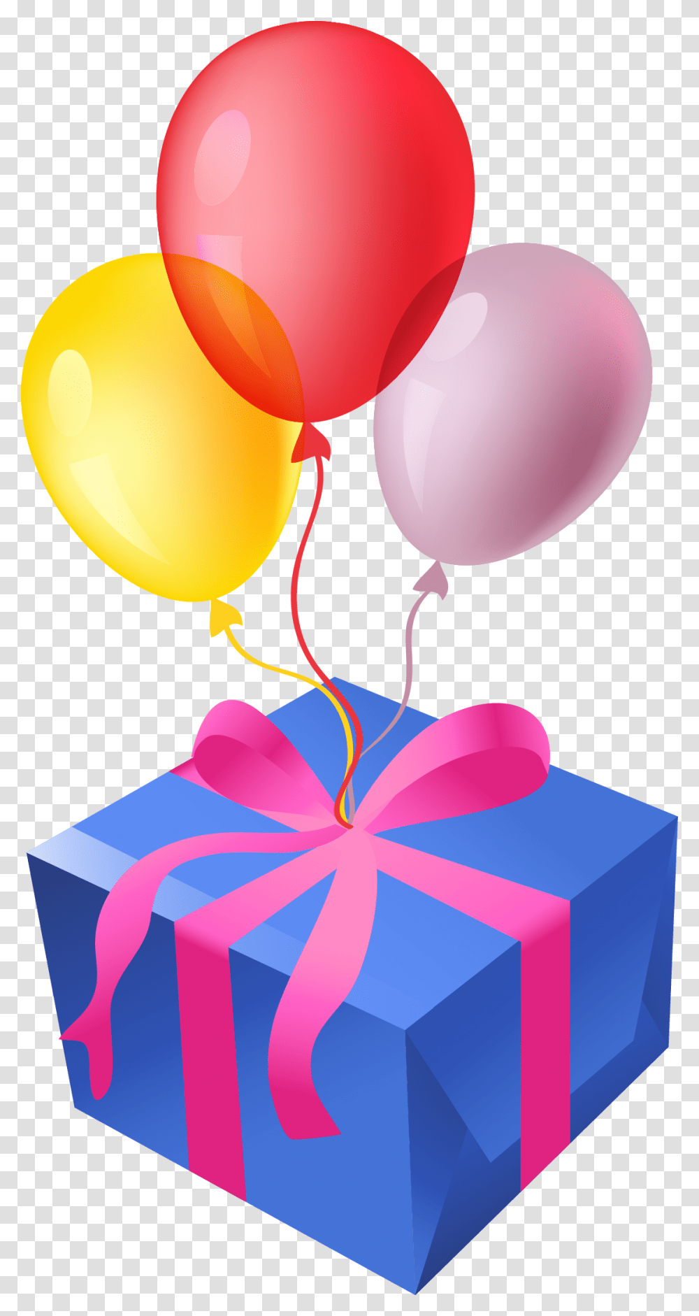 Balloon Vector Balloon With Gift Transparent Png