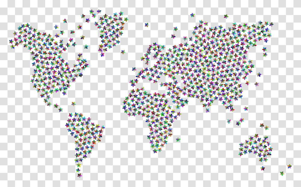 Balloonconfettiparty Supply World Map Vector, Accessories, Accessory, Pac Man Transparent Png