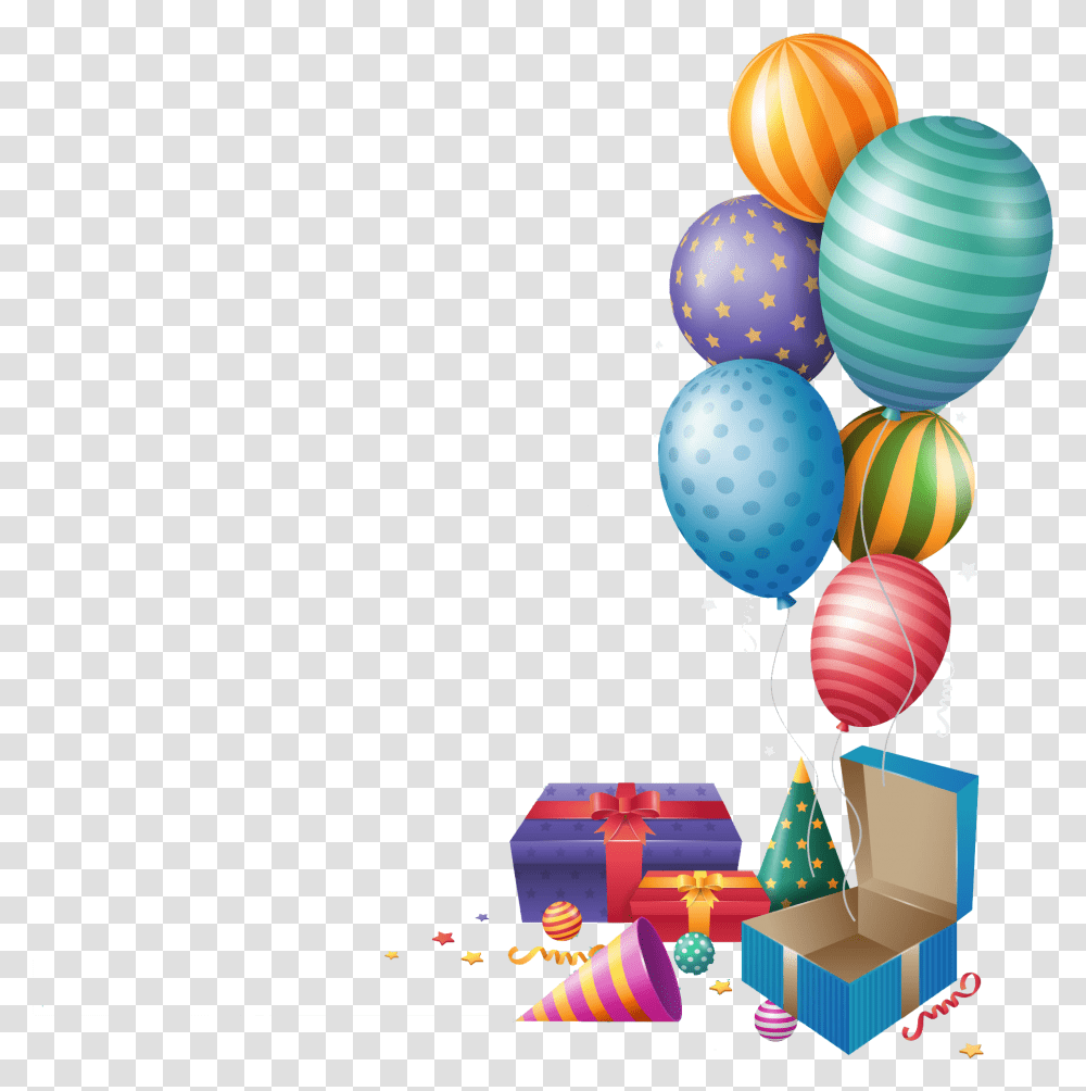 Balloonparty Supplyclip Happy Birthday Gift, Transportation, Vehicle Transparent Png