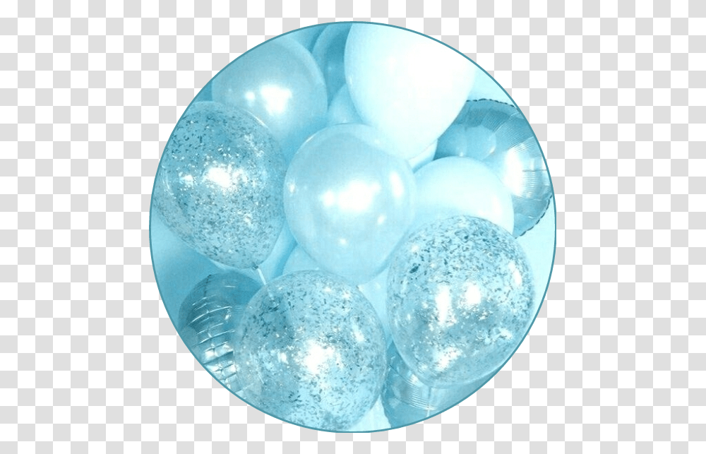 Balloons Babyblueaesthetic Pastelblueaesthetic Aesthetic 100 Followers Rose Gold, Sphere Transparent Png