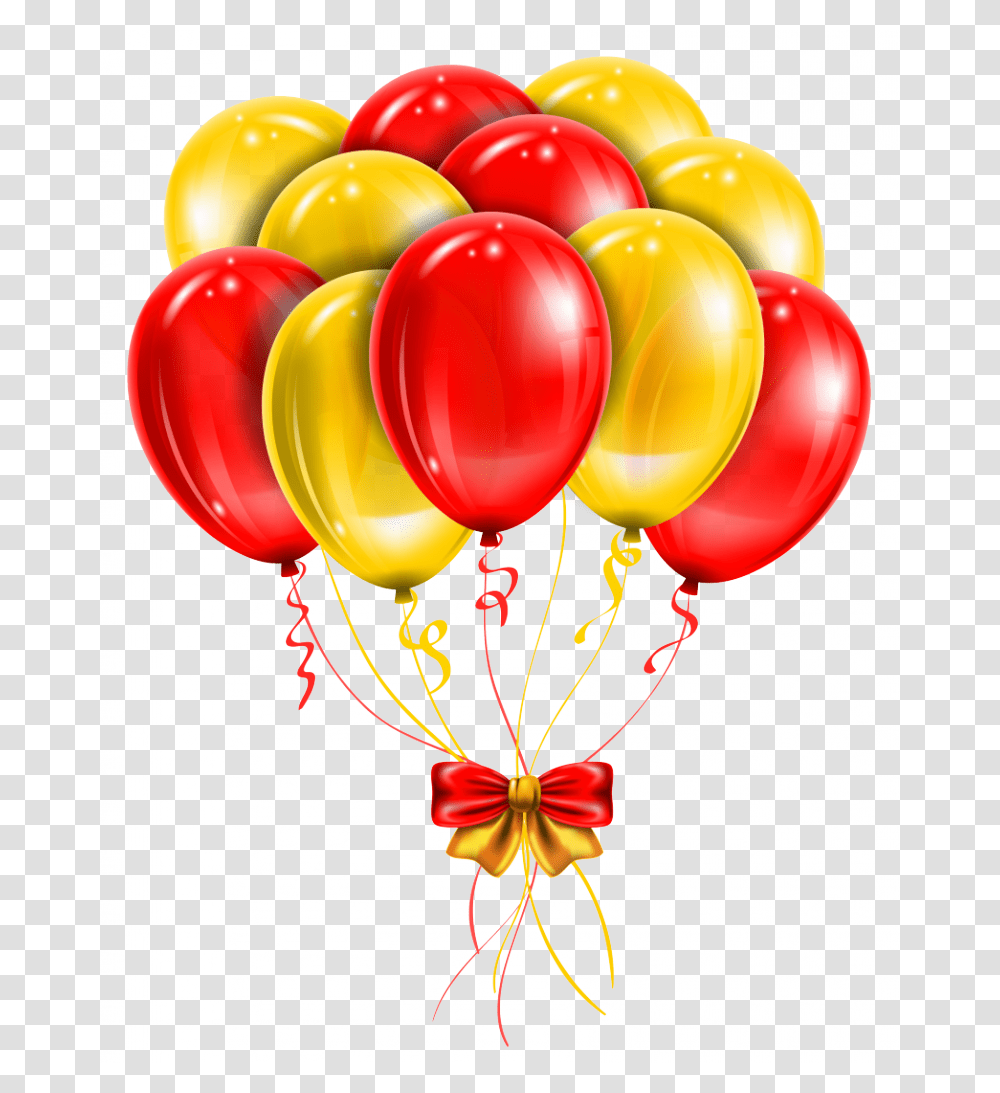 Balloons Background Red Amp Yellow Balloons Transparent Png