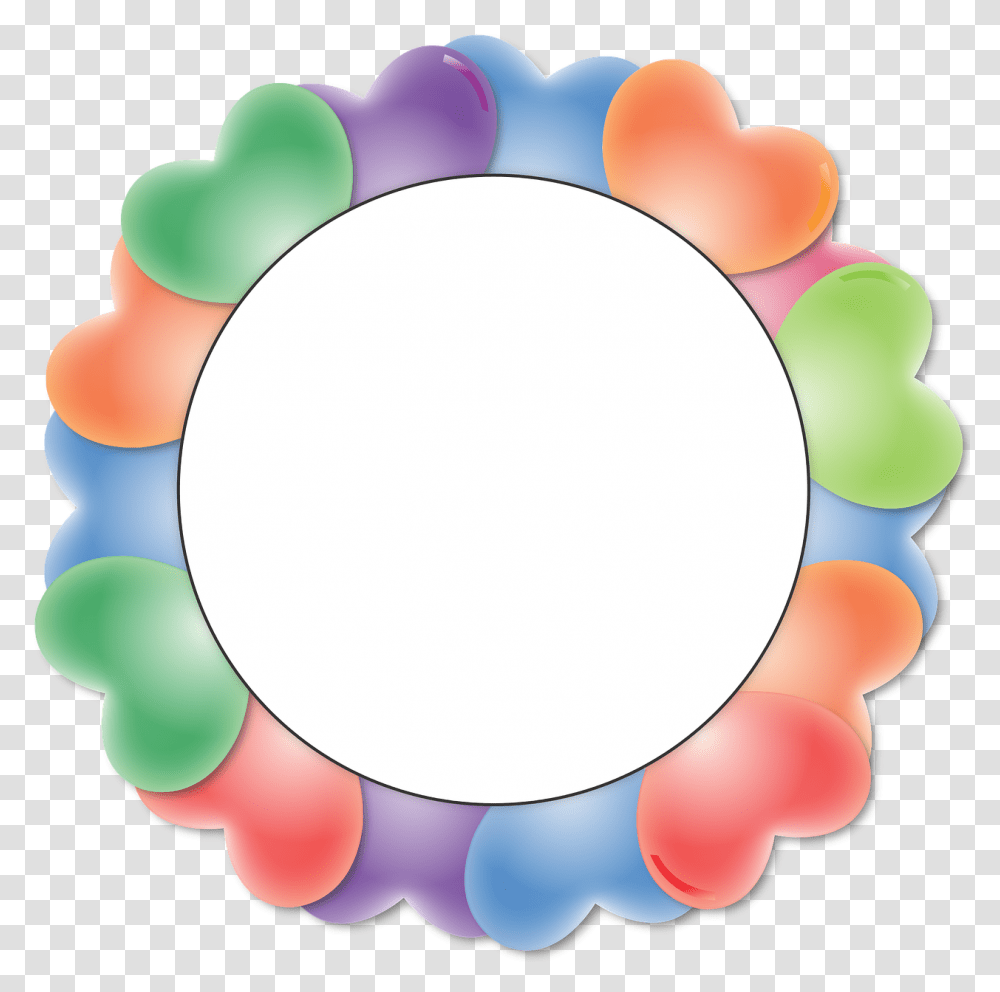 Balloons Circle Heart Frame Image, Rattle, Accessories, Accessory Transparent Png