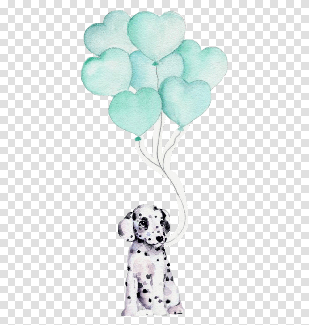 Balloons Dog Dalmation Cute Pet Dalmatian, Plant, Flower, Blossom, Orchid Transparent Png