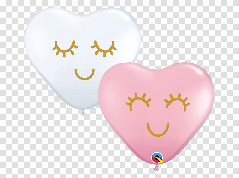 Balloons Eyelash Hearts 4 Pc Balloon Transparent Png