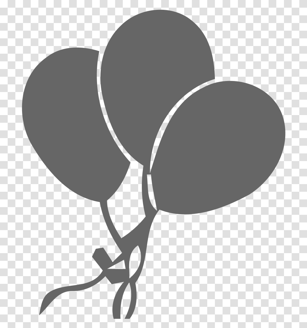 Balloons Free Icon Download Logo Balon Hitam Putih Hd, Plant, Cactus Transparent Png