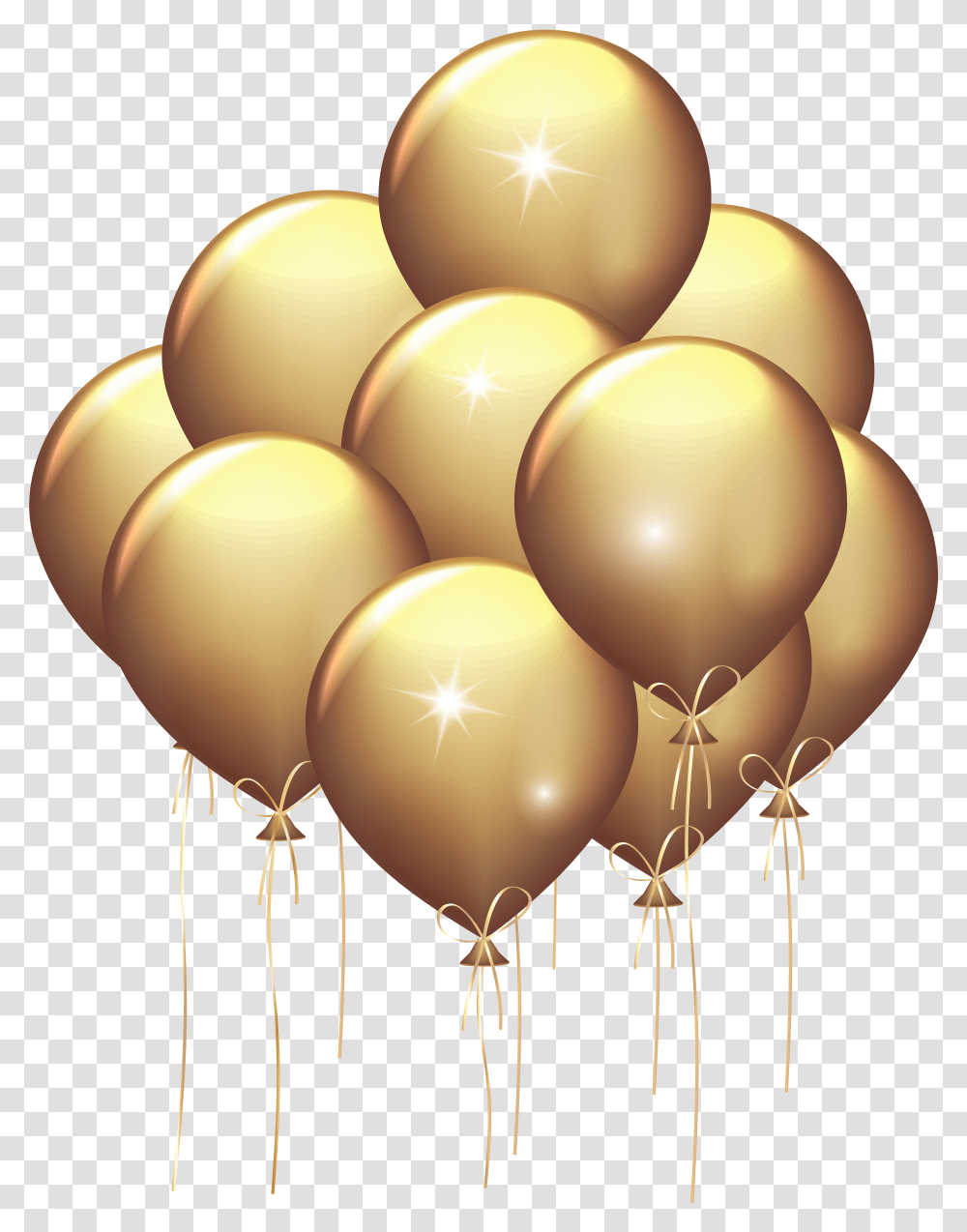 Balloons Gold Free Download Transparent Png