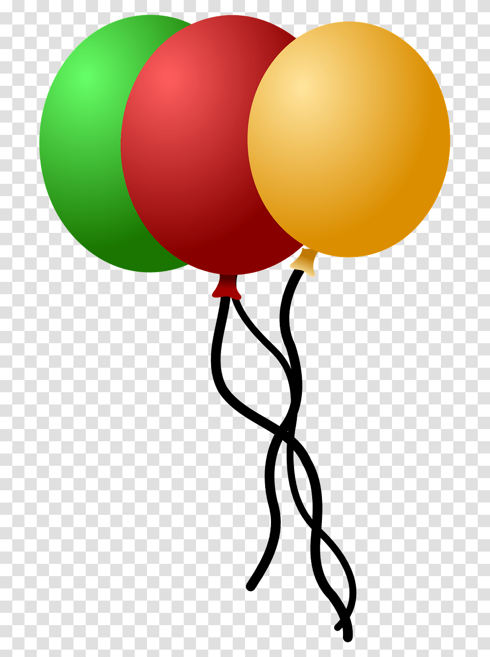 Balloons Green Yellow Red Transparent Png