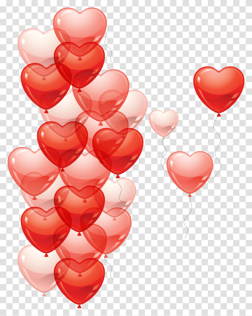 Balloons Hearts Heart Balloons, Plant, Fruit, Food, Cherry Transparent Png