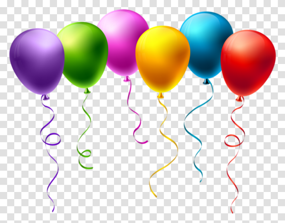 Balloons In A Line Transparent Png