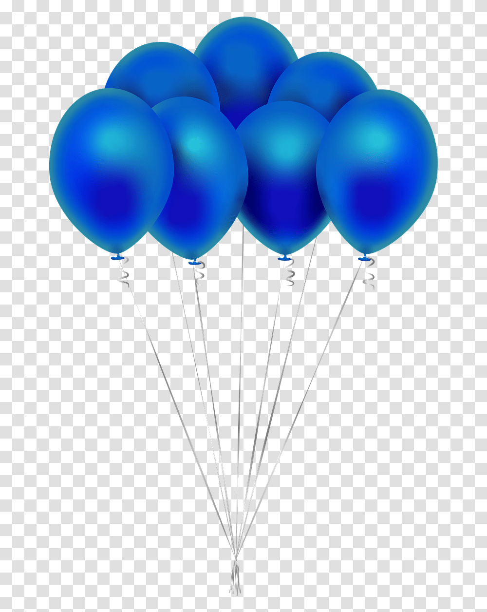 Balloons Party Blue Blue Balloon, Parachute Transparent Png