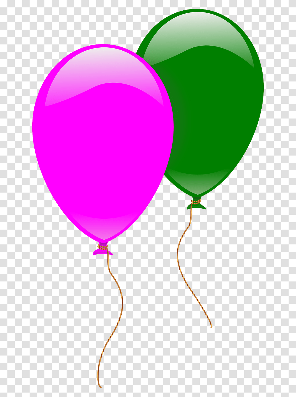 Balloons Pink Green Flying Image Transparent Png