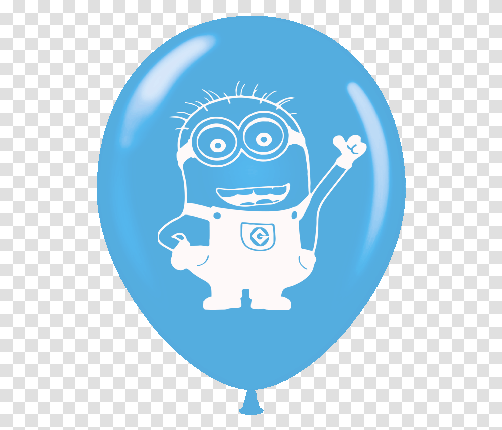 Balloons Printed 2 Sides Minions 15 Pcs Pack Nd, Astronaut Transparent Png