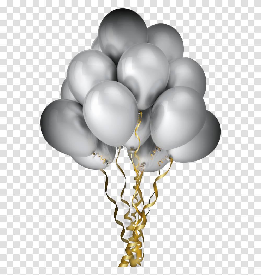 Balloons Silver Gold Metallic Party Celebration Clipart Silver Balloons Transparent Png