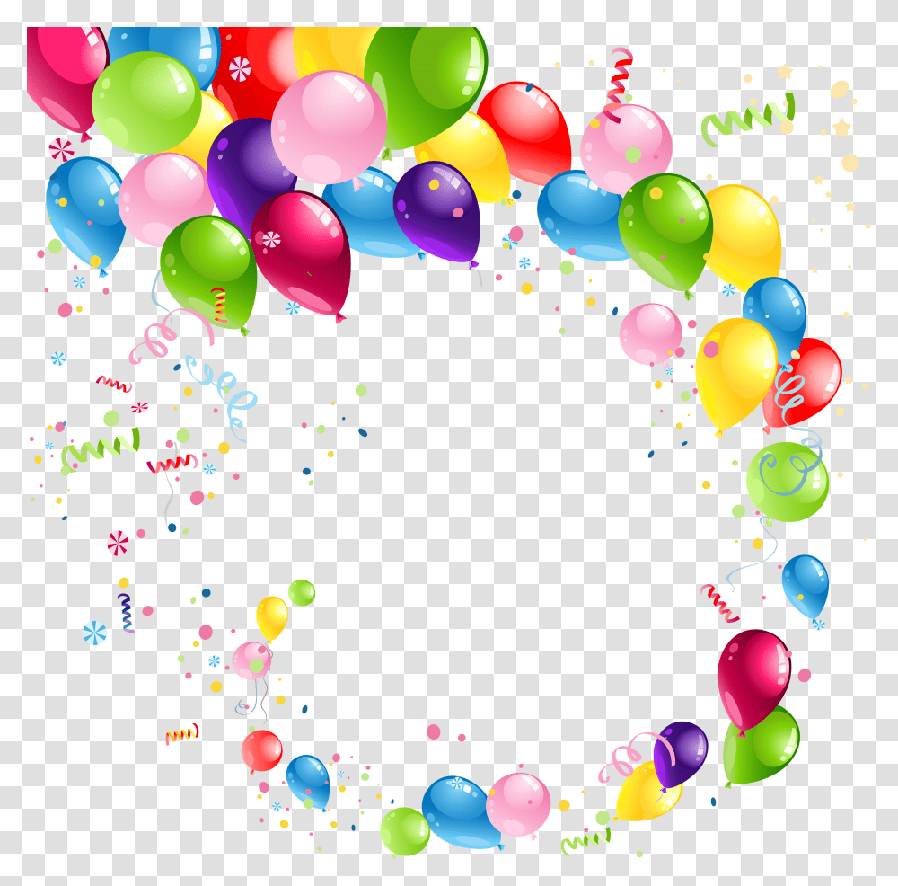 Balloons Vector Background Balloons Clipart, Number Transparent Png