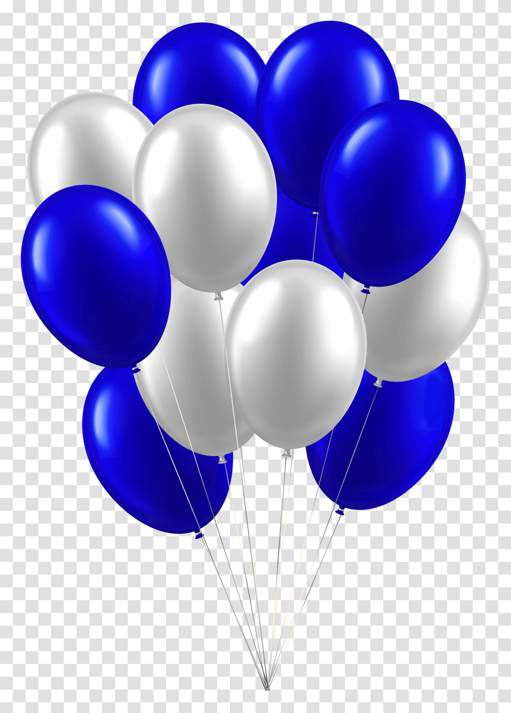 Balloons White Blue Clip Art Transparent Png