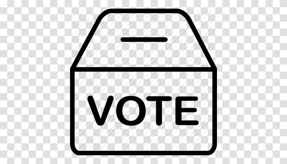 Ballot Box Election Polling Voting Icon, Alphabet, Number Transparent Png