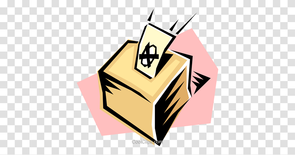 Ballot Boxes Royalty Free Vector Clip Art Illustration, Cardboard, Carton, Package Delivery Transparent Png